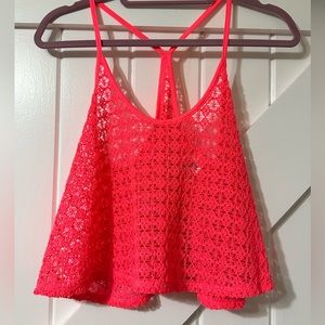 PINK xs/s cropped cover up